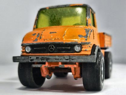 MERCEDES-BENZ UNIMOG, Siku, Die cast 3800, Pomarańczowy, 1:51, Resoraki – zdjęcie 5
