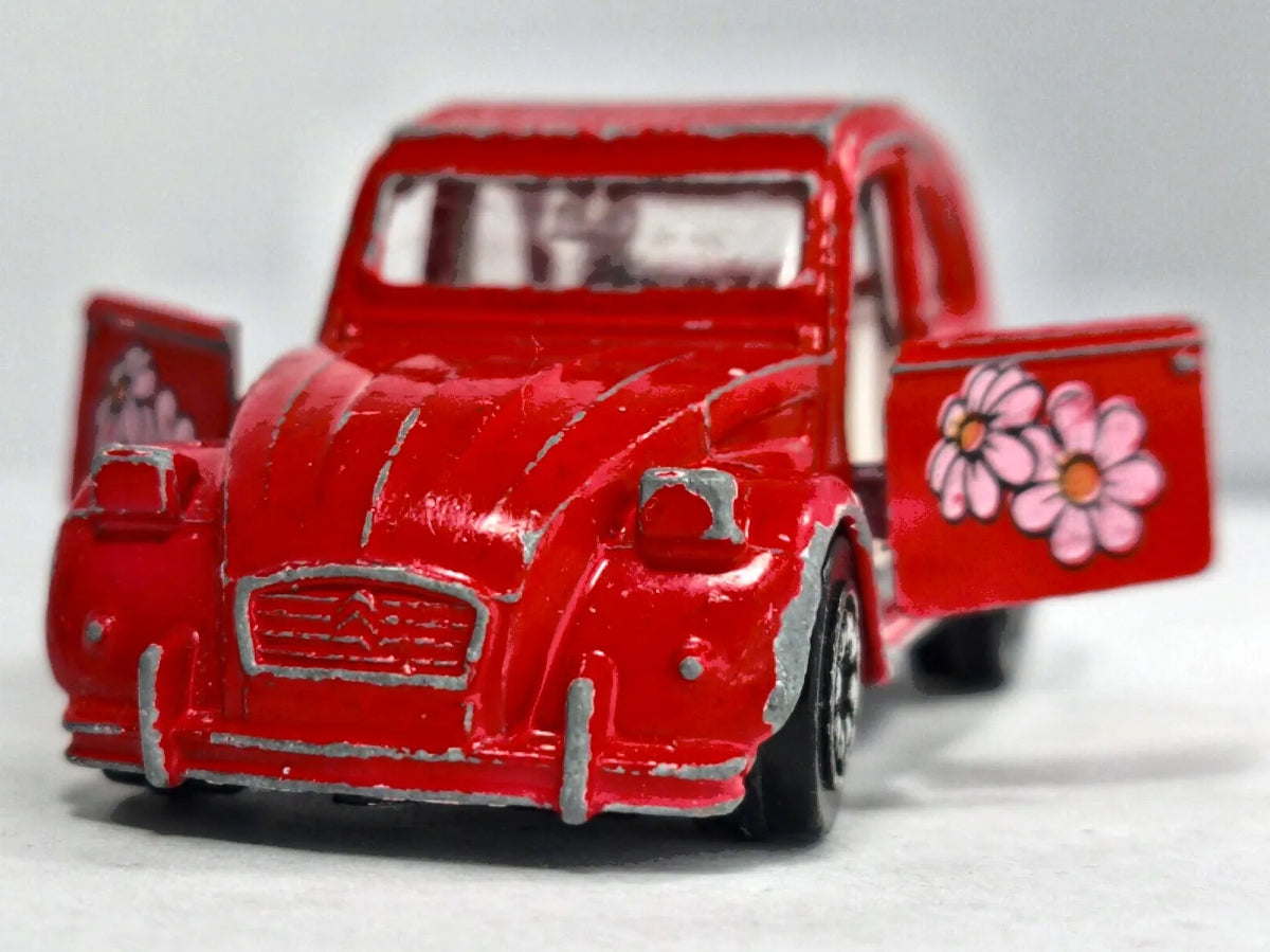 CITROEN 2CV6 Corgi '80 Czerwony 1:47 Made in Gt Britain – zdjęcie 5