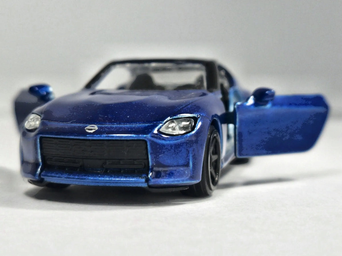 NISSAN Z, Majorette Premium, Die cast REF:2141, Niebieski, 1:63, Resoraki – zdjęcie 5