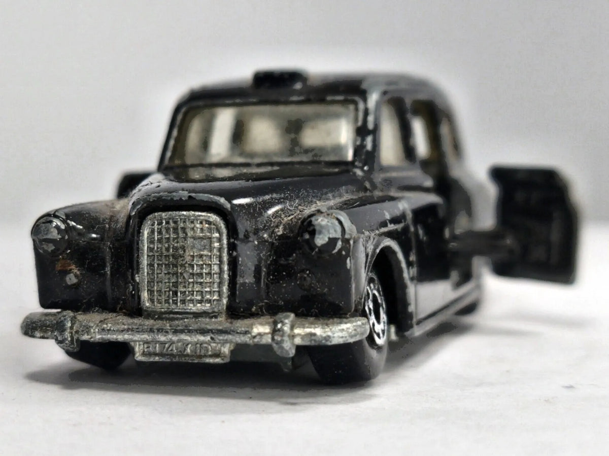 TAXI FX4R Matchbox 1986 Czarny 1:60 Made in Macau – zdjęcie 5