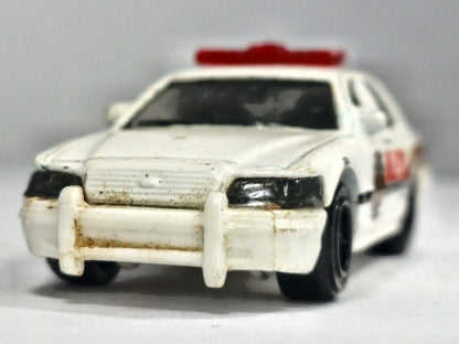 Ford Crown Victoria Police Matchbox 2006 1:64 K-9 Luzak Biały Policja – zdjęcie 5