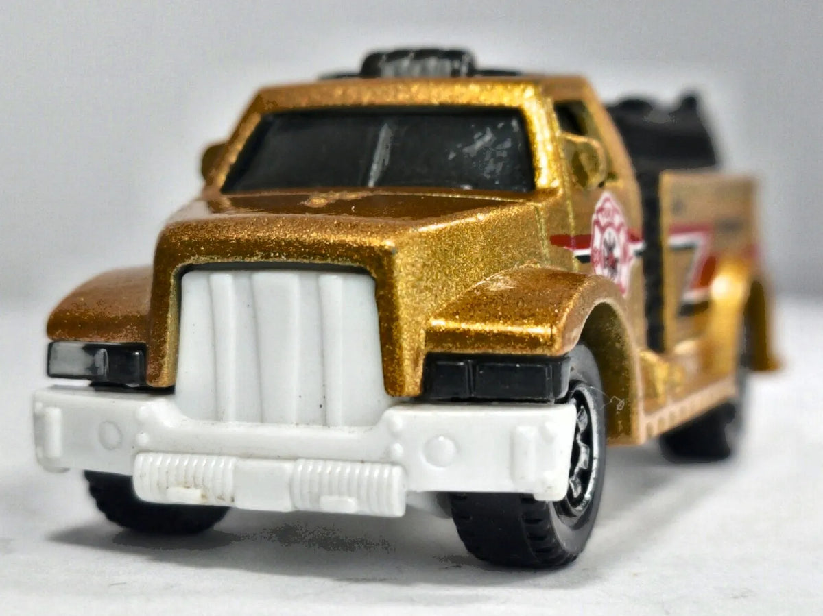 Highway Rewcue Matchbox 2012 1:64 Wóz strażacki Złoty Straż pożarna – zdjęcie 5