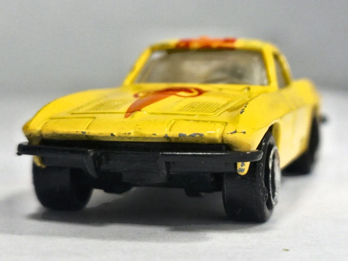 CHEVROLET CORVETTE STING RAY 1963 SPLIT-WINDOW, Zylmex 1982, Żółty, 1:72 – zdjęcie 5