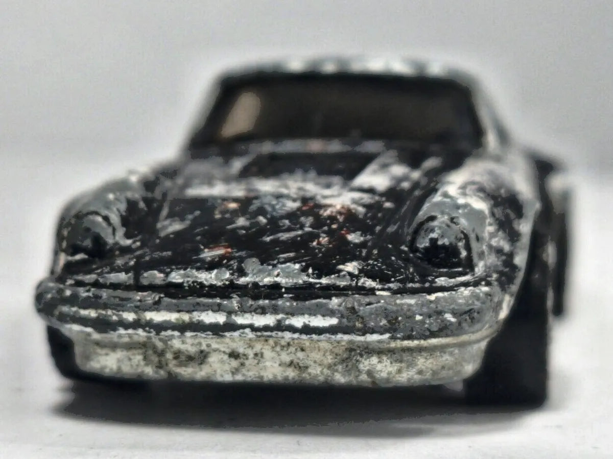 Porsche Gold Hubs P-911 Turbo Hot Wheels 1974 1:64 Luzak Czarny 2xMetal – zdjęcie 5