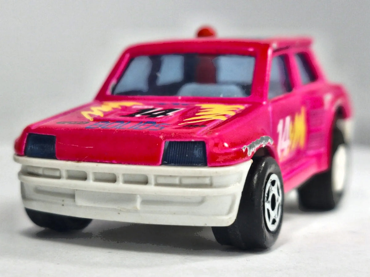 RENAULT 5 TURBO Majorette '80 Różowy 1:44 Made in France – zdjęcie 5