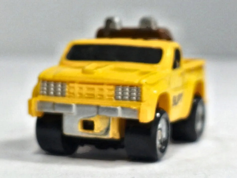 PICKUP 4X4 SUPT DPW Micro Machines Galoob 1988 Żółty 1:87 – zdjęcie 5