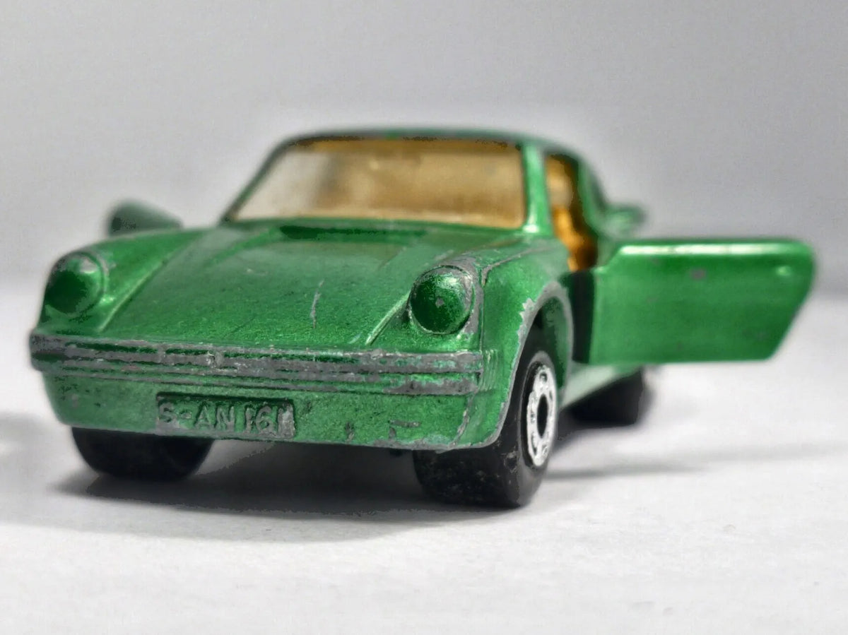 PORSCHE TURBO, Matchbox 1979, Made in England, NO 31, Zielony, 1:59 – zdjęcie 5