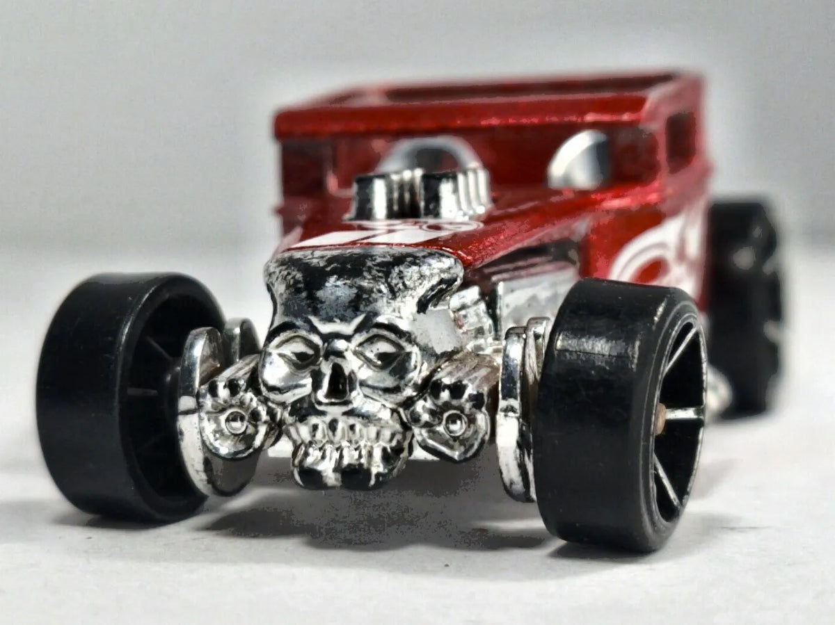 Bone Shaker Hot Wheels 1974 Treasure Hunt 1:64 Hot Rod Luzak Czerwony TH – zdjęcie 5