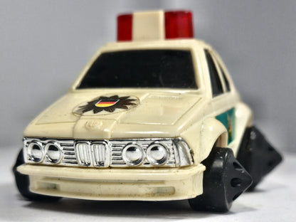 BMW 3 VINTAGE POLIZEI, 1983, Made in Hong Kong, Die cast 22831, Biały, 1:64 – zdjęcie 5