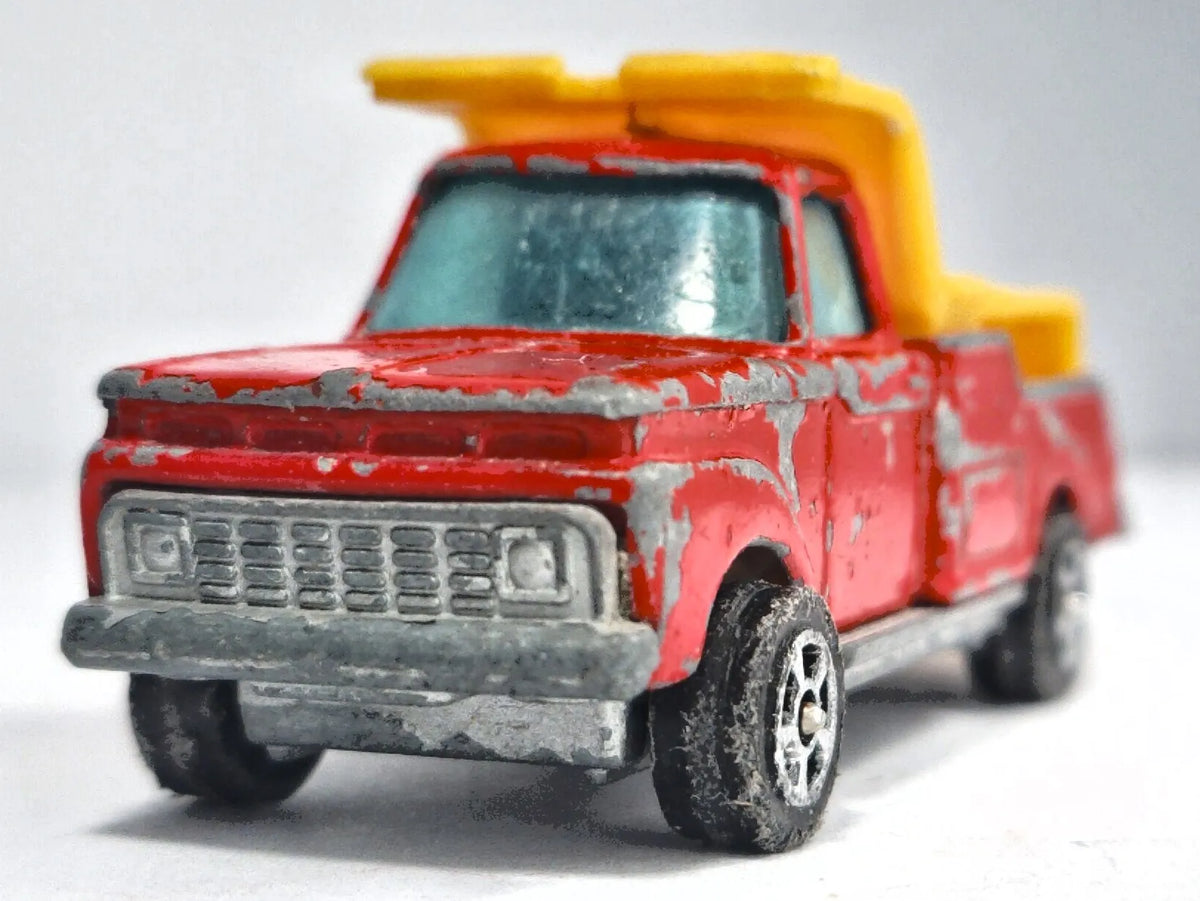 FORD CAMPER, Corgi Juniors, Made in Gt Britain, No.3396/69, Czerwony, 1:64 – zdjęcie 5