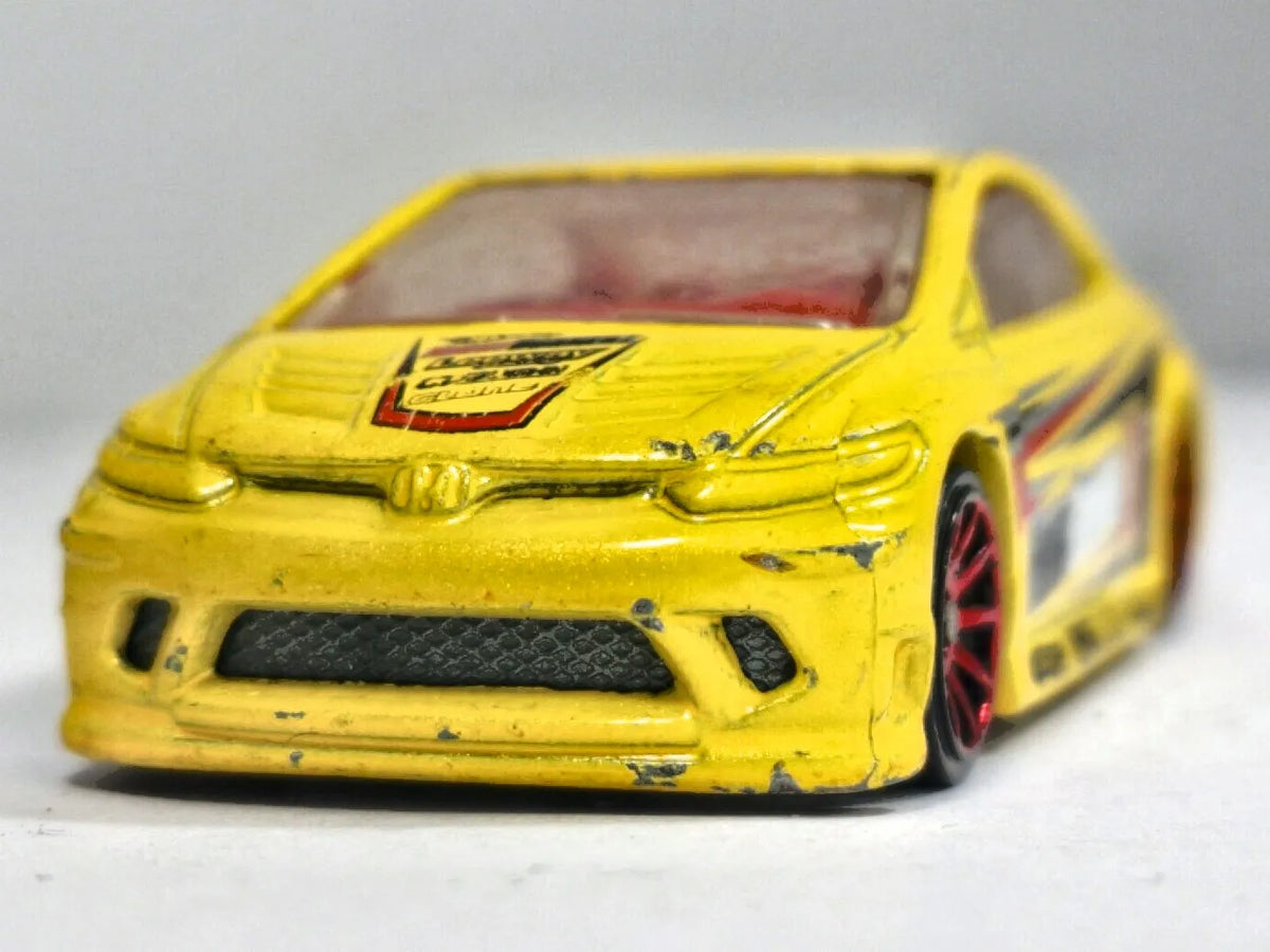 Honda Civic Si Hot Wheels 2006 First Editions 1:64 Luzak Żółty – zdjęcie 5