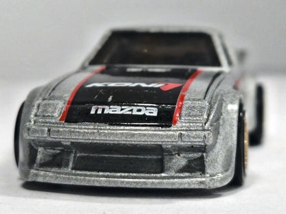 Mazda Rx-7 Hot Wheels HW Speed Graphics 1:64 KONI7 Luzak Srebrny – zdjęcie 5
