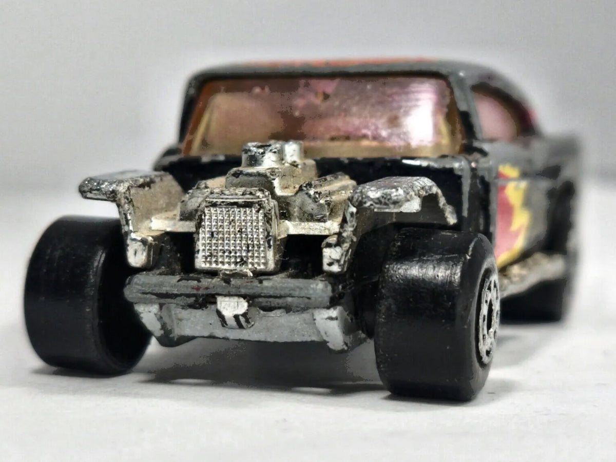 '57 Chevy Matchbox 1979 Superfast 1:64 Hot Rod Luzak Czarny – zdjęcie 5