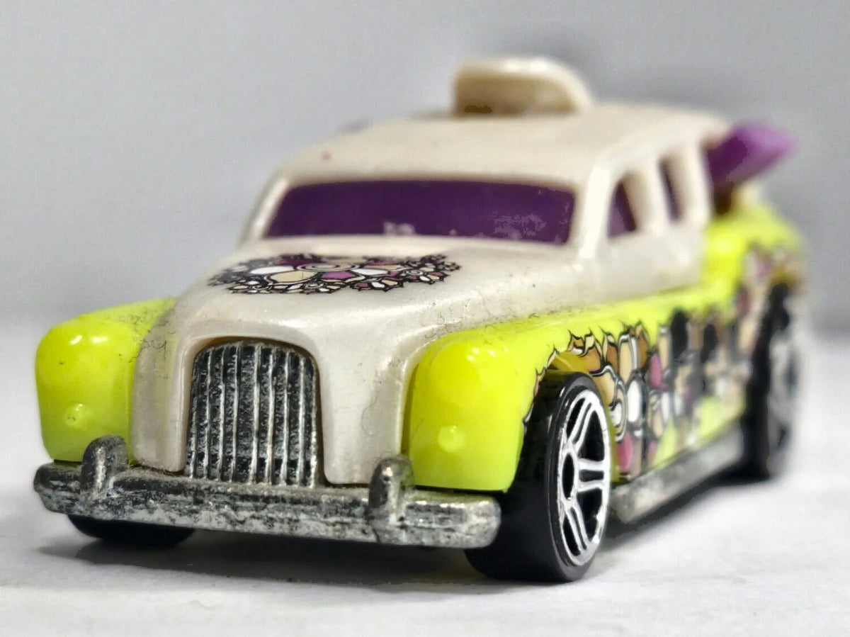 COCKNEY CAB II Hot Wheels 2005-2014 Biały 1:64 – zdjęcie 5