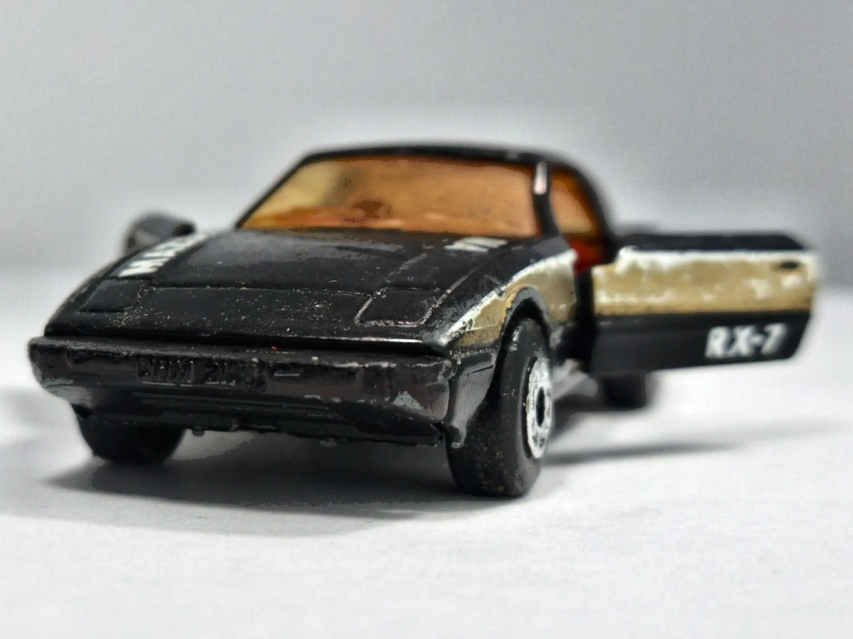 Mazda Rx7 Matchbox 1982 Czarny 1:56 Made in Macau – zdjęcie 5