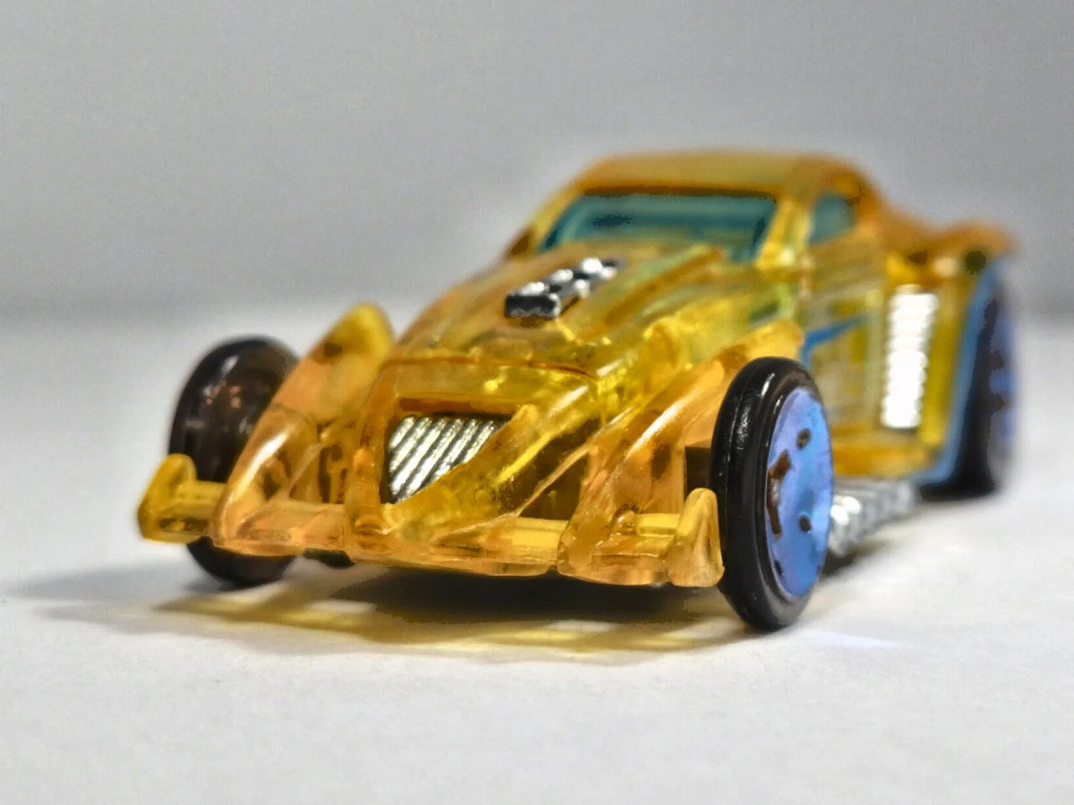 BURL-ESQUE, Hot Wheels 2012, Die cast, Żółty Przeźroczysty, 1:64, Resoraki – zdjęcie 5