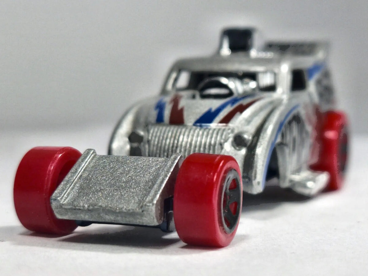 ALTERED EGO, HW Art Cars, Hot Wheels 2018, Die cast 1186, Srebrny, 1:64 – zdjęcie 5