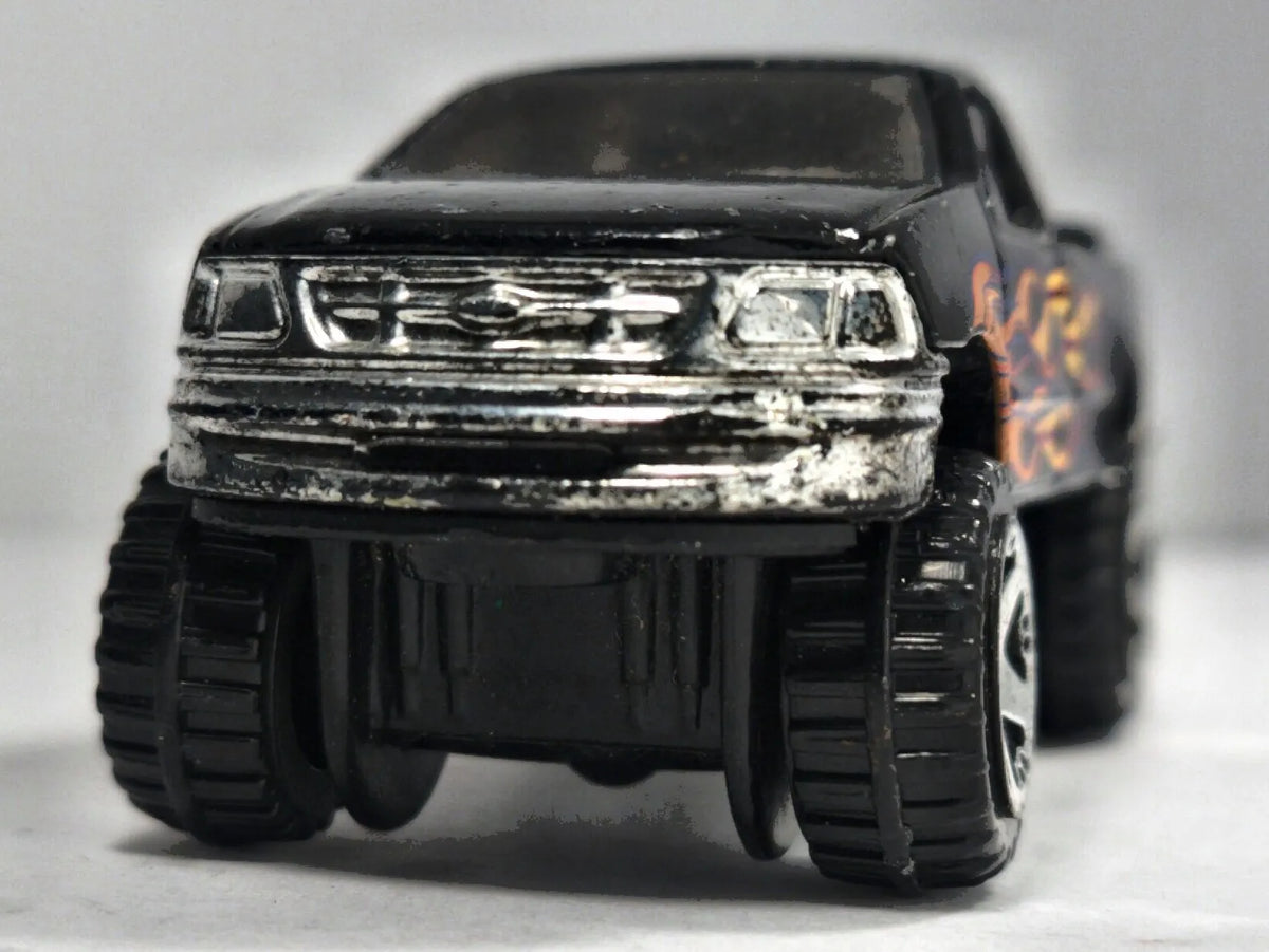 1997 FORD F-150 Pickup Hot Wheels 2007 Czarny 1:64 – zdjęcie 5