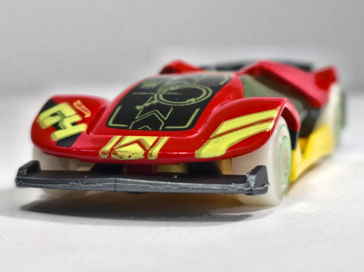 CYBER SPEEDER, Hot Wheels 2014, Die cast FJV64, Czerwony, 1:64, Resoraki – zdjęcie 5