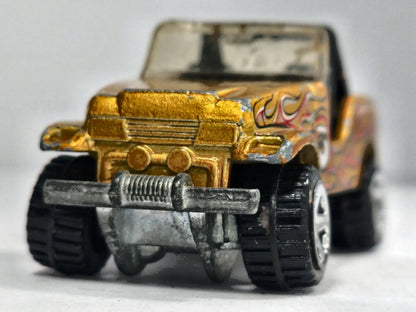 Jeep Scrambler Hot Wheels 1980 1:64 5 Luzak Złoty 2xMetal – zdjęcie 5