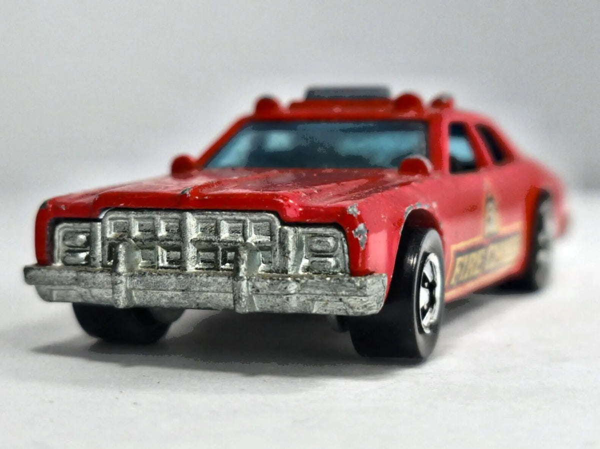 DODGE BLACKWAL FIRE CHIEF Straż pożarna Hot Wheels 1977 Czerwony 1:64 – zdjęcie 5