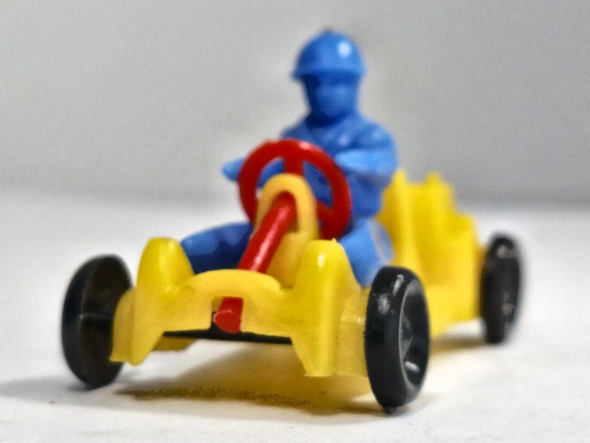 VINTAGE GOKART '60 Żółty 1:35 Made in West Germany – zdjęcie 5