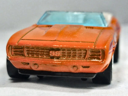 '69 Camaro Hot Wheels 2006 Heat Fleet 1:64 Luzak Pomarańczowy Muscle Car – zdjęcie 5