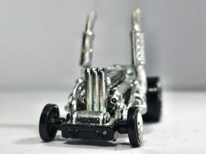 Dragtor Hot Wheels 2018 1:64 Dragster Luzak Srebrny – zdjęcie 5