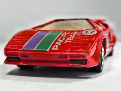 LAMBORGHINI COUNTACH, Yatming, Die cast YM9131, Czerwony, 1:41, Resoraki – zdjęcie 5