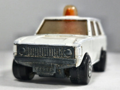 NO.20 POLICE PATROL, Matchbox 1975, Die cast NO20, Biały, 1:64, Resoraki – zdjęcie 5