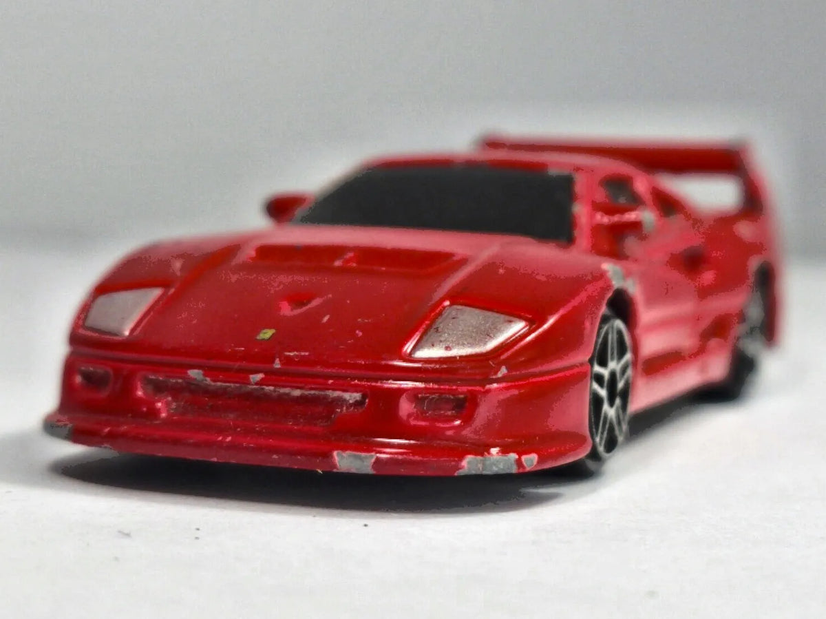 FERRARI F40 COMPETIZIONE, Bburago, Die cast 1245, Czerwony, 1:64, Resoraki – zdjęcie 5