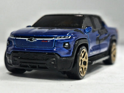 Silverado Ev Hot Wheels 2023 1:60 Pickup Niebieski – zdjęcie 5