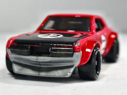 '70 Toyota Celica Hot Wheels 2012 1:64 Coupe 22 Luzak Czerwony – zdjęcie 5