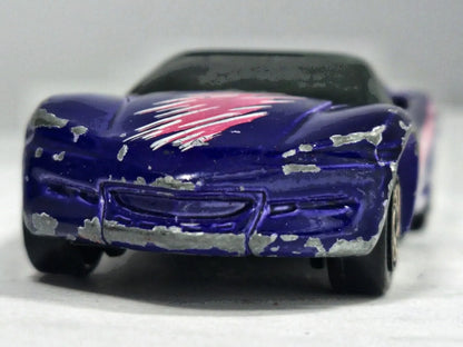 Chevrolet Corvette Sting Ray Matchbox 1994 1:64 Luzak Fioletowy – zdjęcie 5