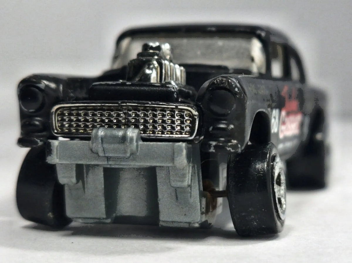 CHEVROLET BEL AIR GASSER, Hot Wheels 2012, Die cast X1634, Czarny, 1:64 – zdjęcie 5