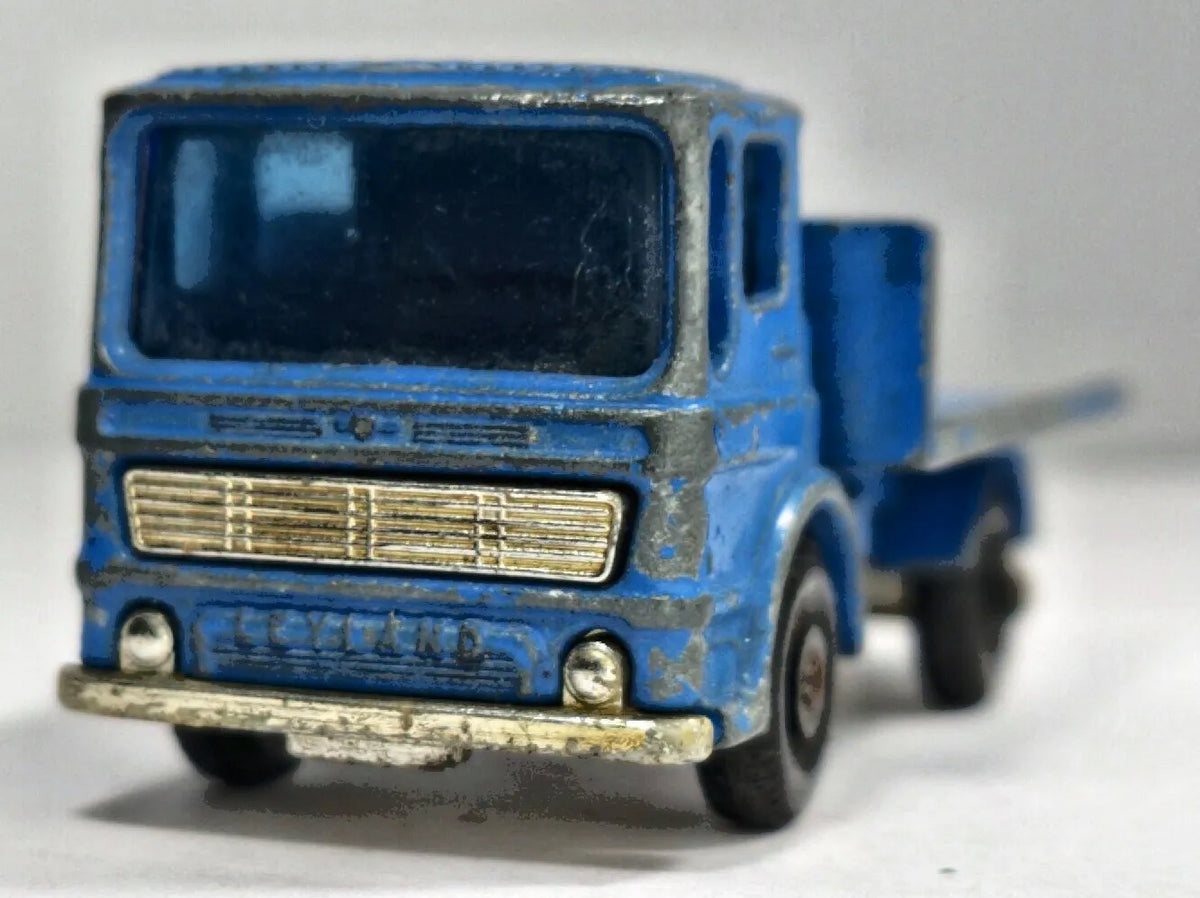 SITE HUT TRUCK, LEYLAND Matchbox 1973 NO.60 Niebieski 1:87 – zdjęcie 5