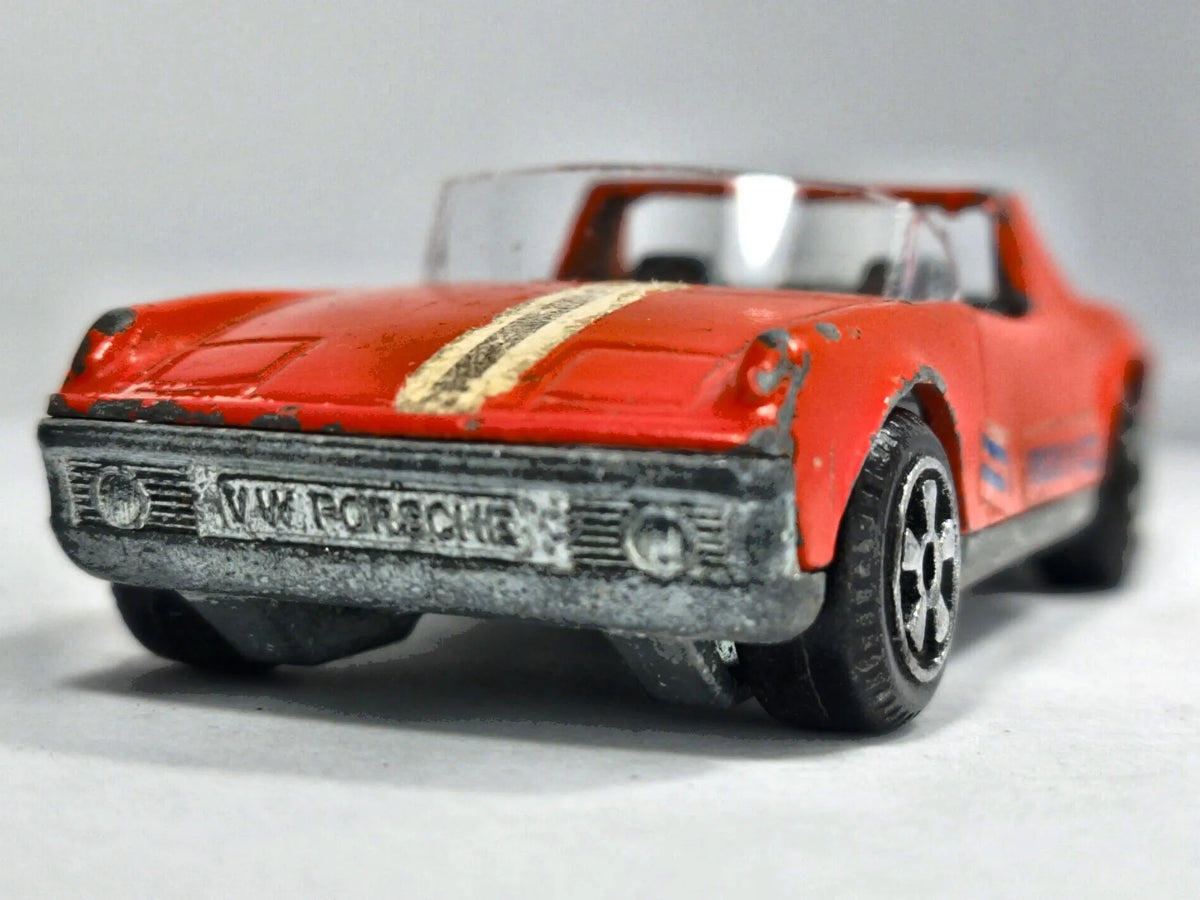 VW PORSCHE 914 Politoys '70 Czerwony 1:43 Made in Italy – zdjęcie 5
