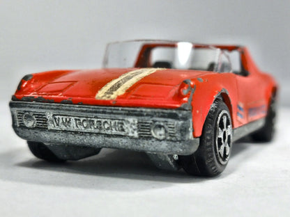 VW PORSCHE 914 Politoys '70 Czerwony 1:43 Made in Italy – zdjęcie 5