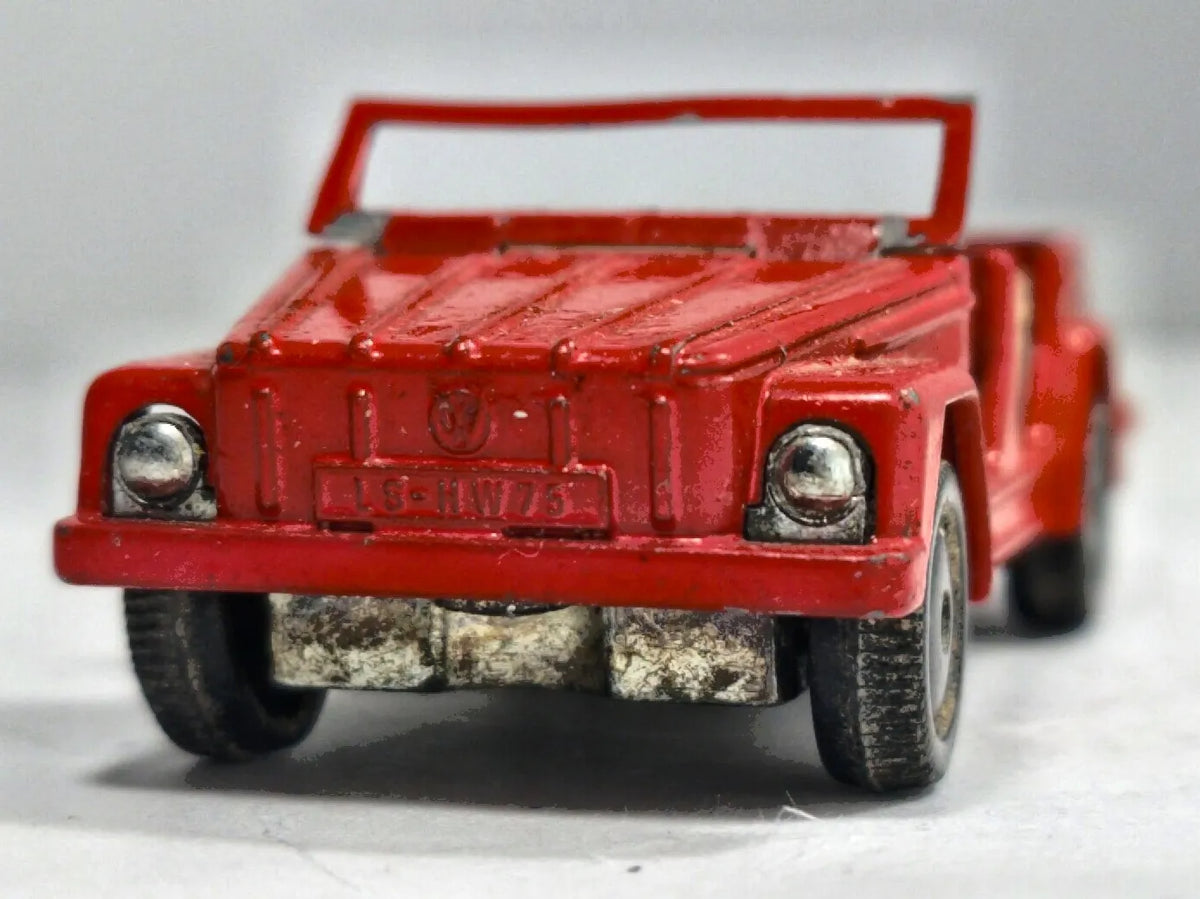 Volkswagen 181 SIKU 1983 1:52 Made in W.-Germany Luzak Czerwony 2xMetal – zdjęcie 5