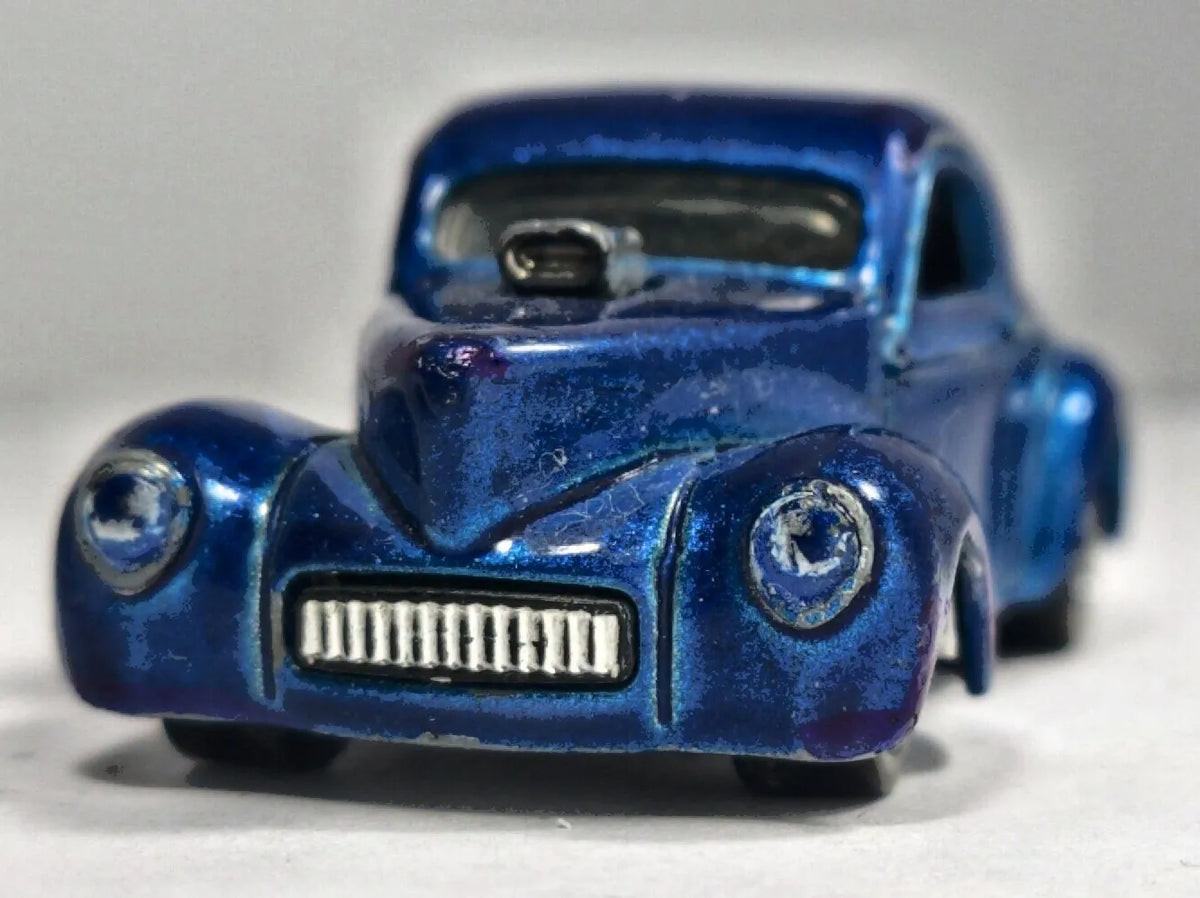 CUSTOM '41 WILLYS COUPE, Hot Wheels, Die cast 6069, Niebieski 1:64 Resoraki – zdjęcie 5