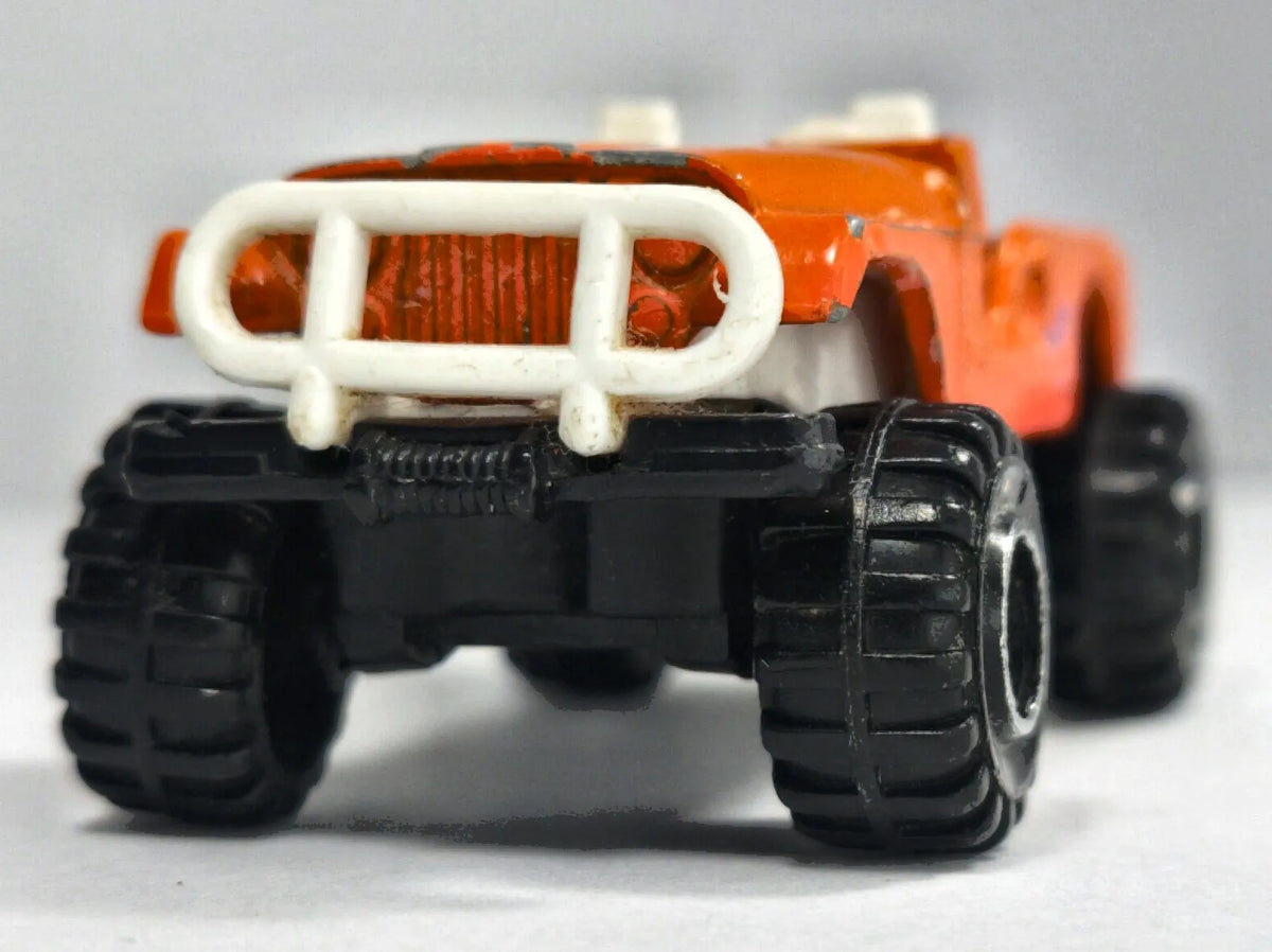 JEEP TERENOWY, Corgi Ok 1980, Made in Gt Britan, Pomarańczowy 1:64 Resoraki – zdjęcie 5