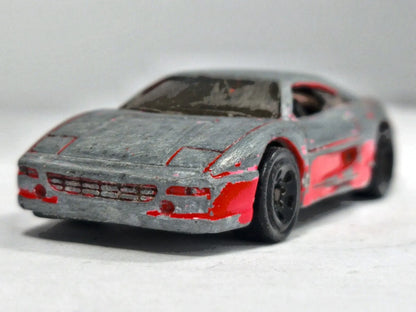 Ferrari F355 Challenge Hot Wheels 1989 1:64 Luzak Srebrny – zdjęcie 5