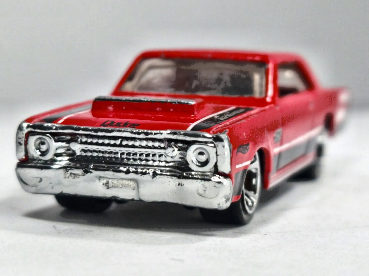 1968 Dodge Dart Hot Wheels 2010 1:64 Muscle car HEMI Luzak Czerwony – zdjęcie 5