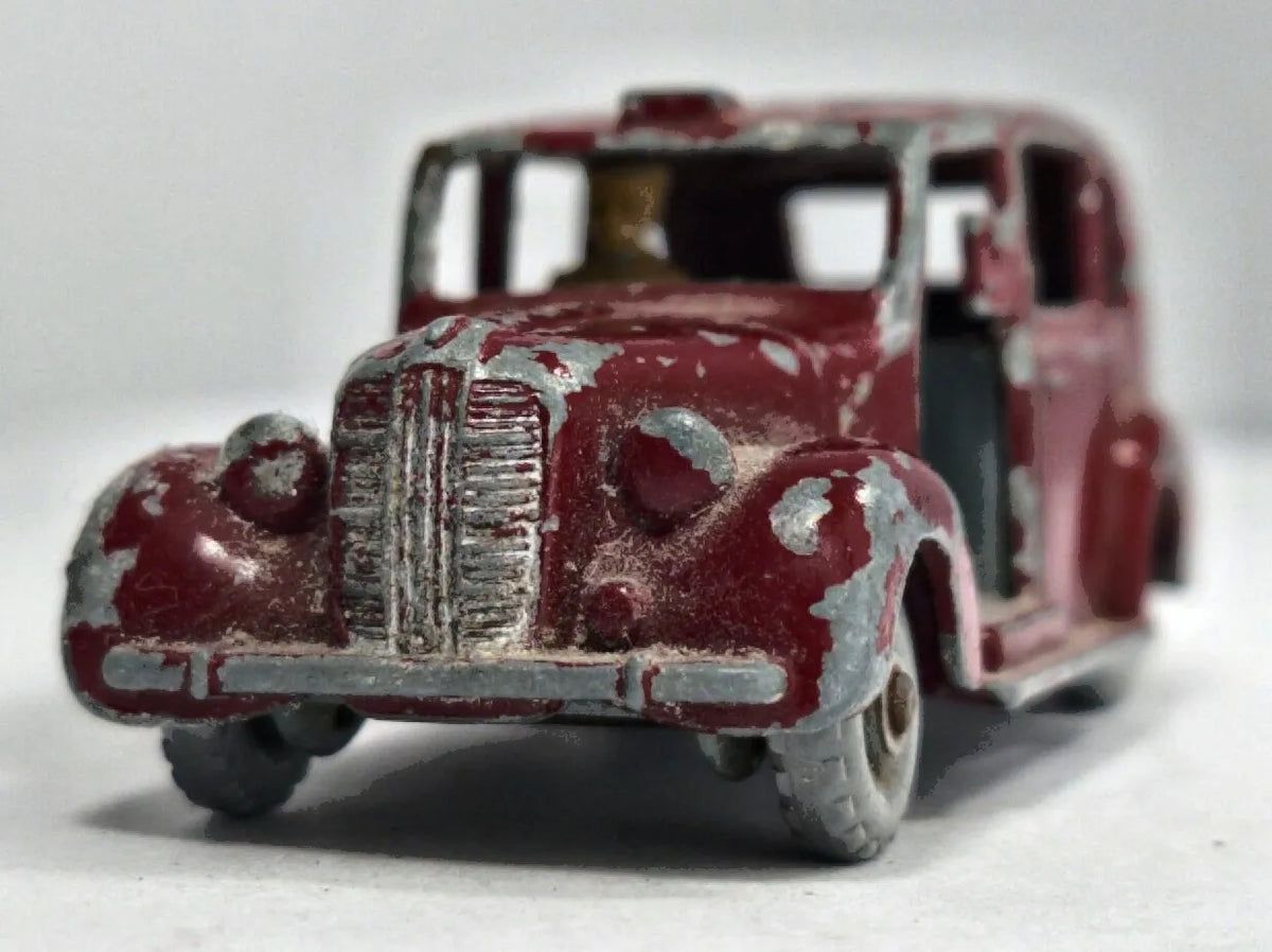 AUSTIN METROPOLITAN TAXI Matchbox '60 Bordowy 1:57 Made in England – zdjęcie 5