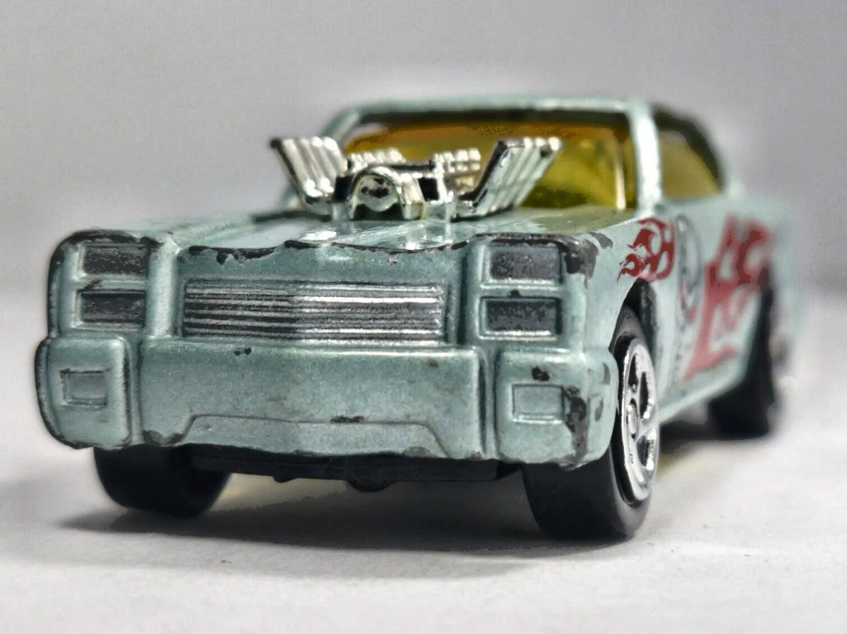 Jak '67 Pontiac GTO MUSCLE CAR, Vintage Die cast, Błękitny, 1:64, Resoraki – zdjęcie 5