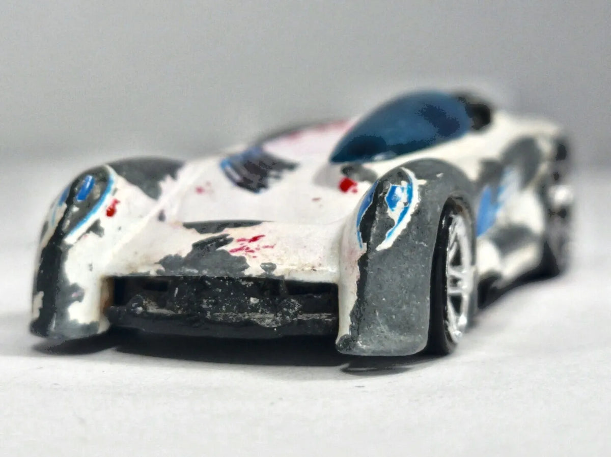 Monoposto Hot Wheels 2000 Biały 1:64 Vintage – zdjęcie 5