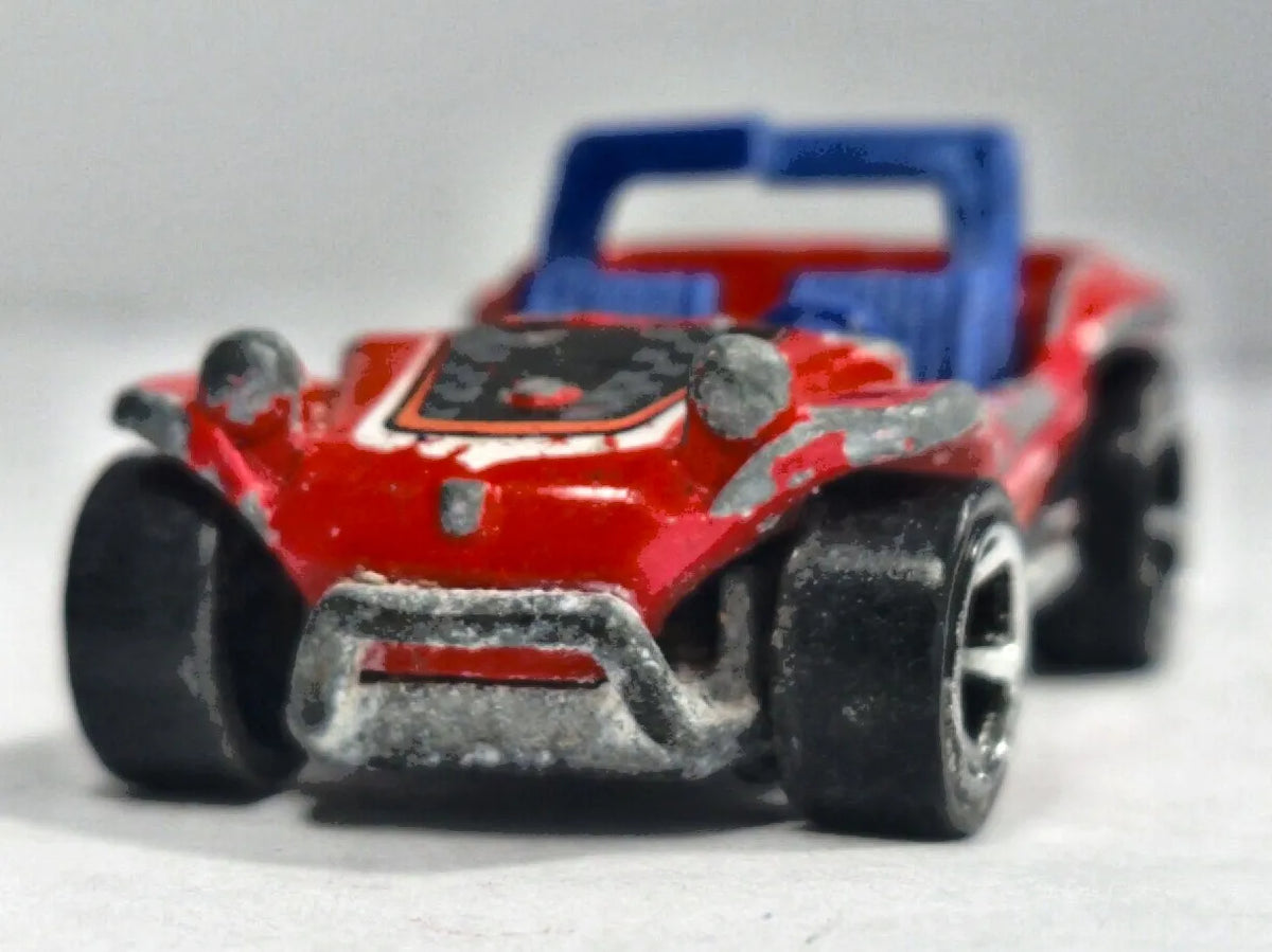 Meyers Manx HW Glow Wheels Hot Wheels 2002 Red 1:64 – zdjęcie 5