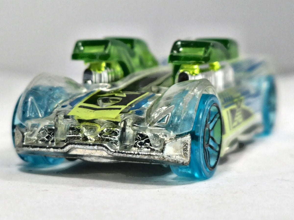 What-4-2 Hot Wheels 2003 X-Raycers 1:64 Luzak Przeźroczysty – zdjęcie 5