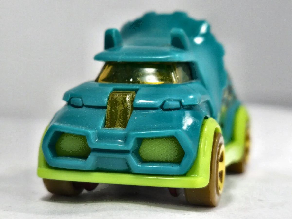 Tricera-Truck Hot Wheels 2018 Street Beasts 1:64 Luzak Turkusowy – zdjęcie 5