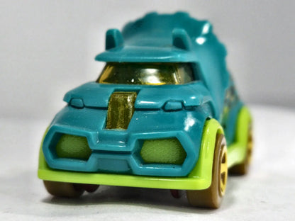 Tricera-Truck Hot Wheels 2018 Street Beasts 1:64 Luzak Turkusowy – zdjęcie 5